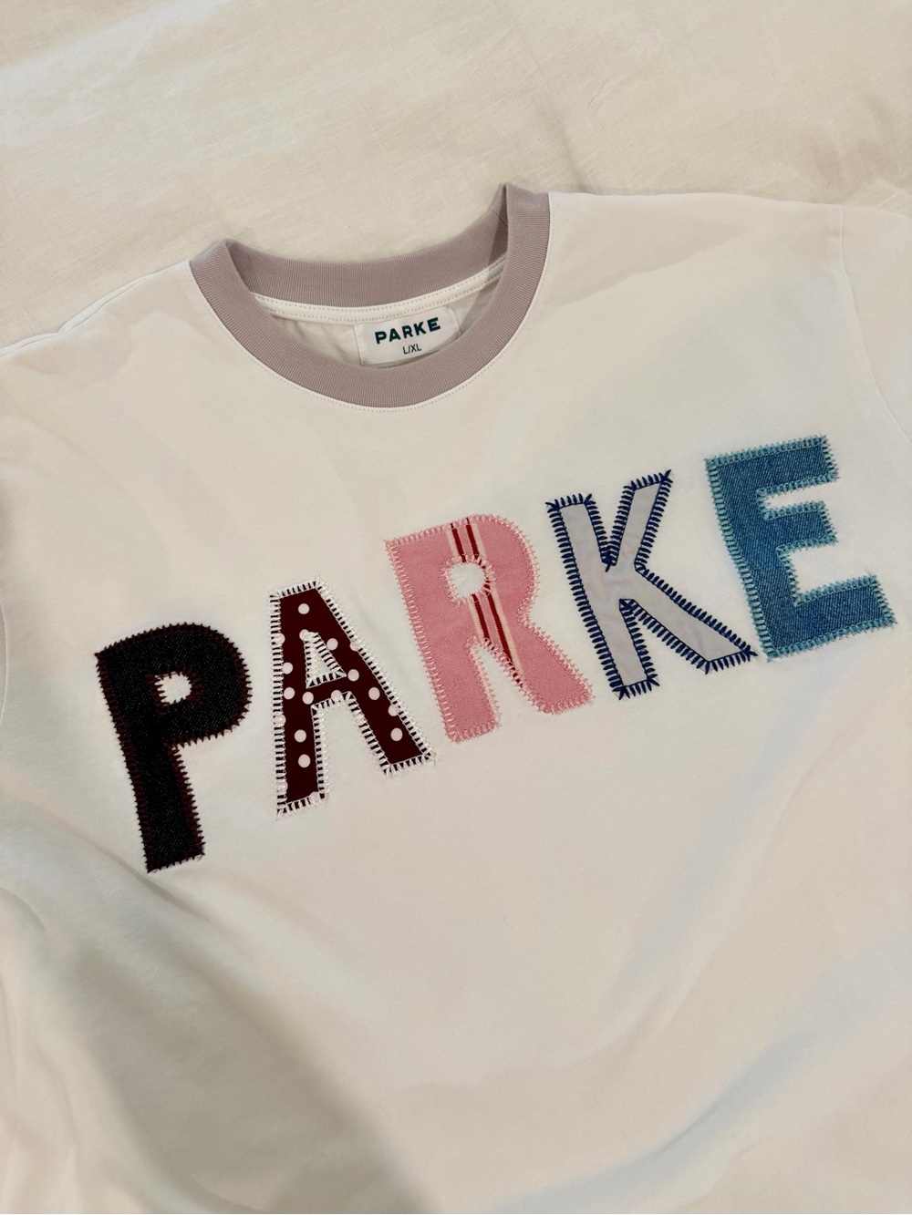 Parke Patchwork T-Shirt - White / L/XL